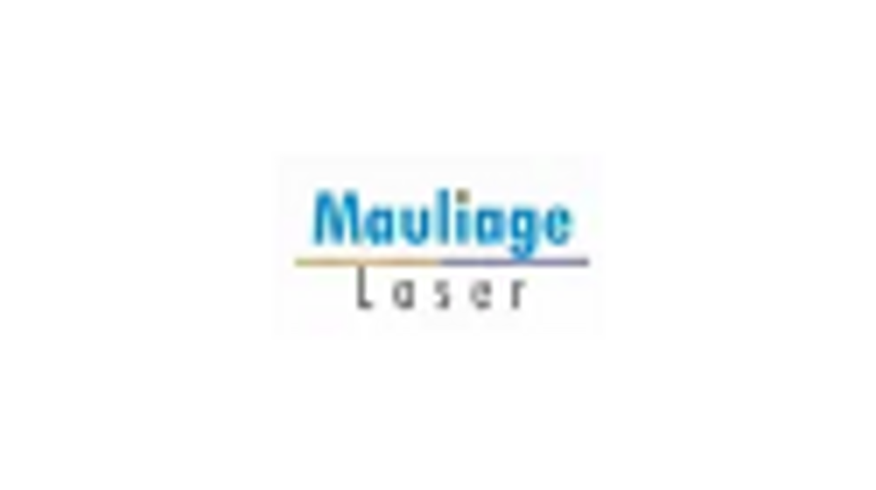 Logo of Maulage Laser featuring blue and black text.