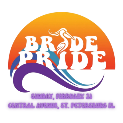 Bride Pride St. Petersburg Logo and Event Date, February 21, 2027.