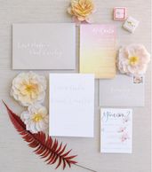 Something Lettered Designs, invitation suite 