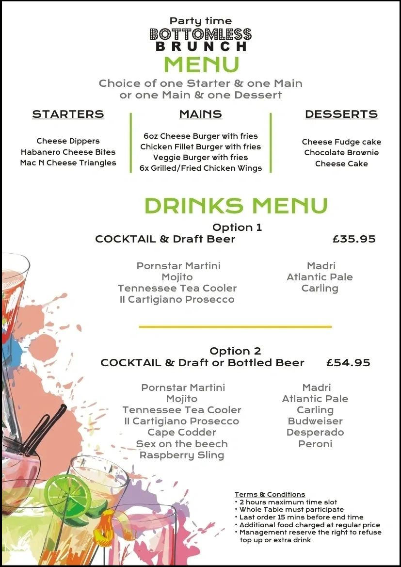 Bottomless Brunch Menu Gourmet 4