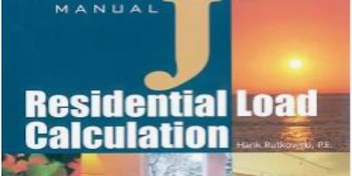 Manual J residential load calculation