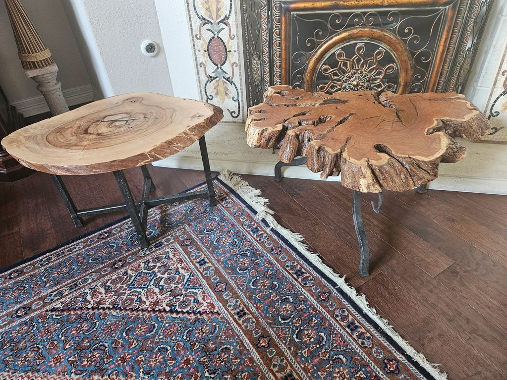 Live edge tables.