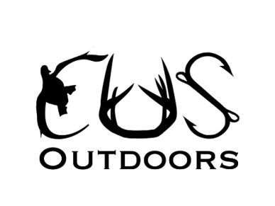 Logo for CUS Outdoors featuring hunting-themed elements.