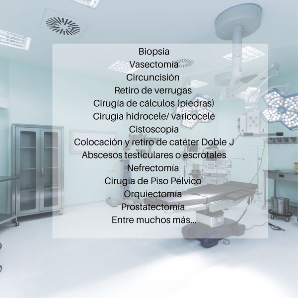 ¿Qué opera un urólogo? 