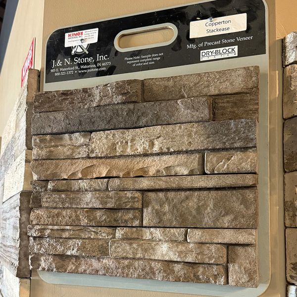 Sample of Copperton Stackease precast stone veneer by J &amp; N Stone, Inc.