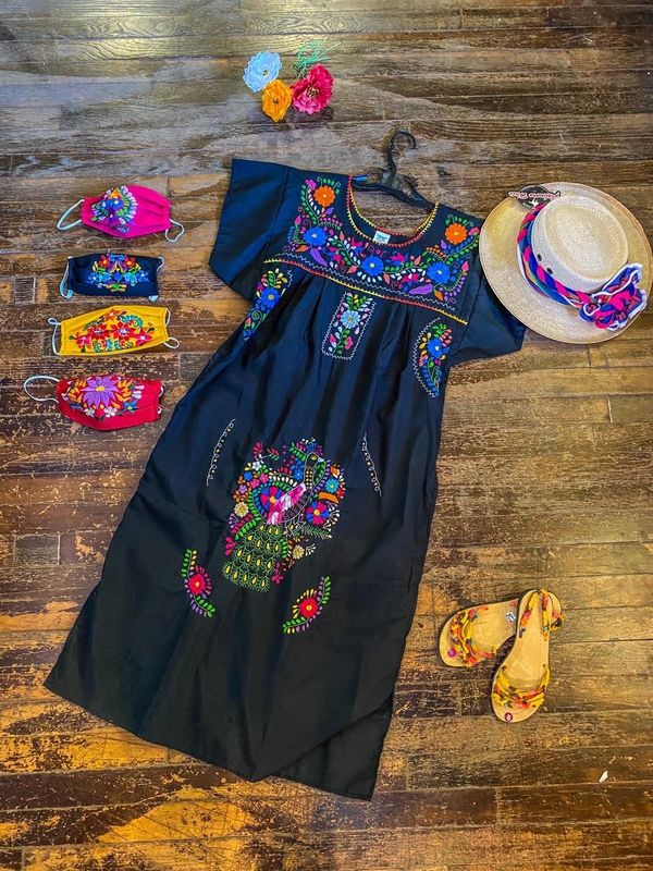 Mexican shoes and dresses 