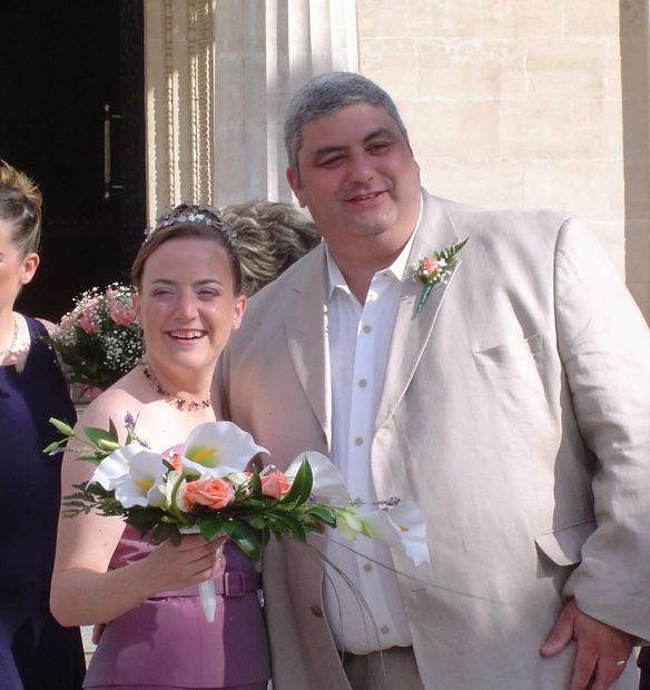 One of the happiest days of my life! My wedding day in 2004 but I was over 420 pounds and suffering!