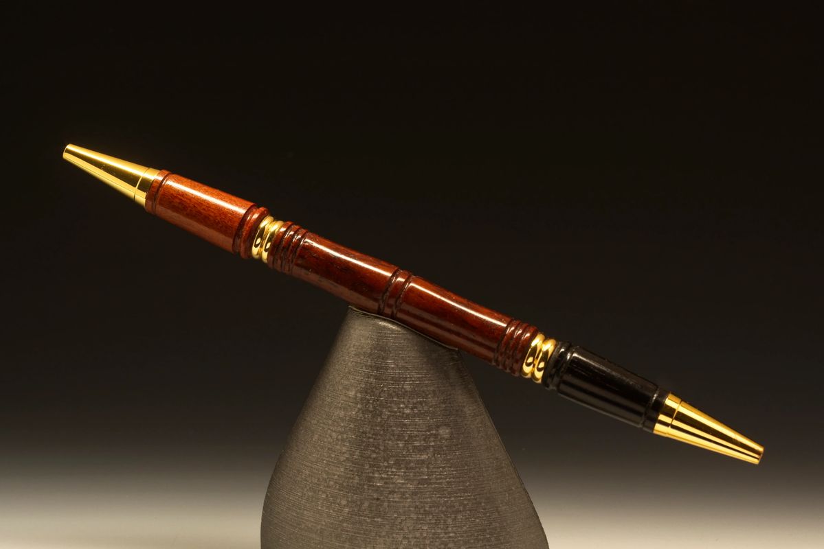  Lanier Pens Classic Rollerball Pen - 24kt Gold - Lignum Vitae  : Fine Wood Pens : Office Products