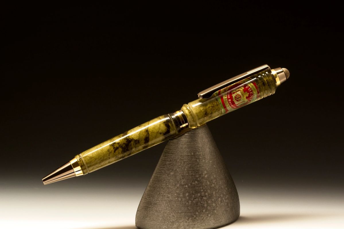 Roller Ball Pen - Jr Gentlemen Pen - Famous Grouse Scotch Whisky - Whisky  Barrel Pen - Wooden Pen - Pen - Journaling - 24ct Gold Plate