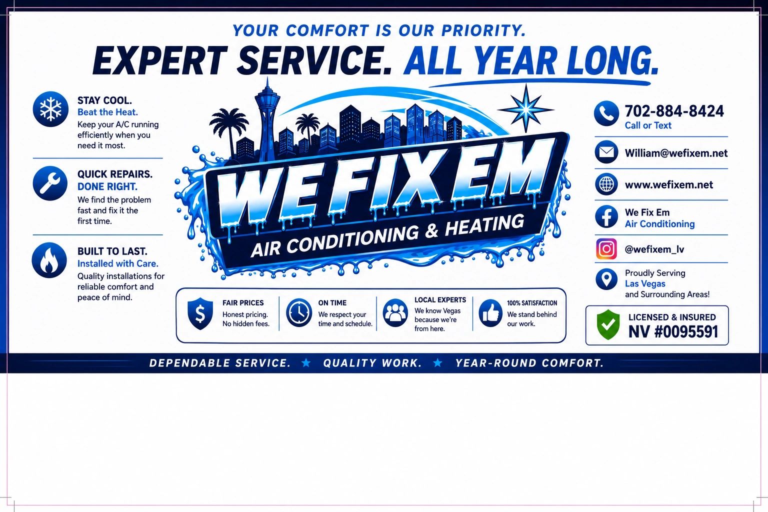 We Fix Em Air Conditioning & Heating Service cover