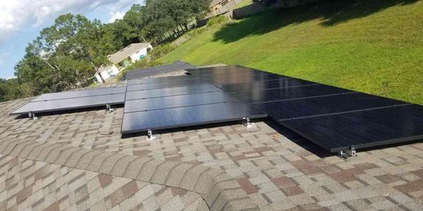 Solar panels installed on a Florida home to reduce electric bills and provide reliable power
