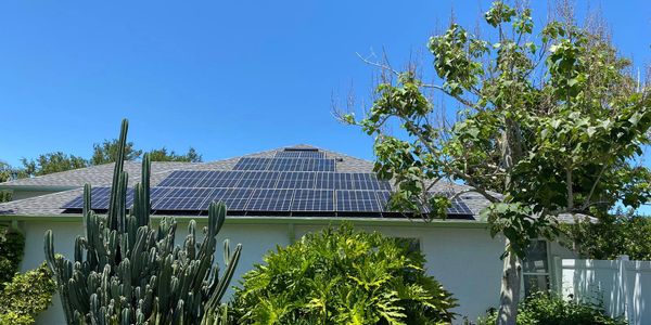 View of solar on roof