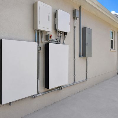 Residential battery backup system installed on a Florida home.