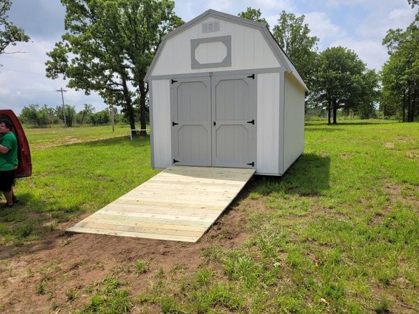 New access ramp added to backyard shed. 