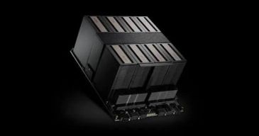 Black electronic component with wooden panels on top.