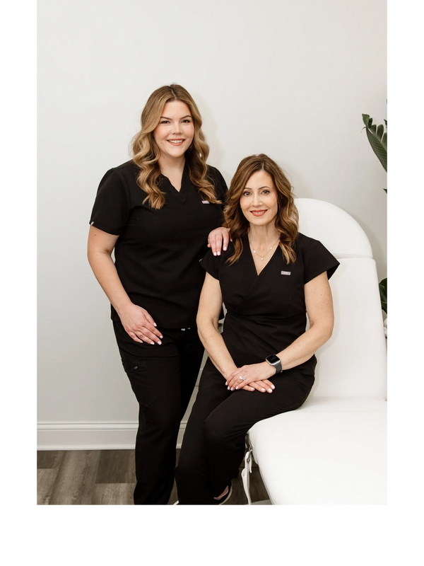Elevate Aesthetics founders Emily Lang and Bernadette Ulleweit, MSN, FNP-BC