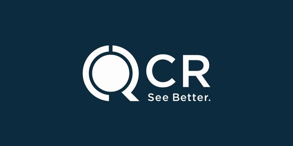 Logo with stylized 'Q' and 'CR' text and the tagline 'See Better.'