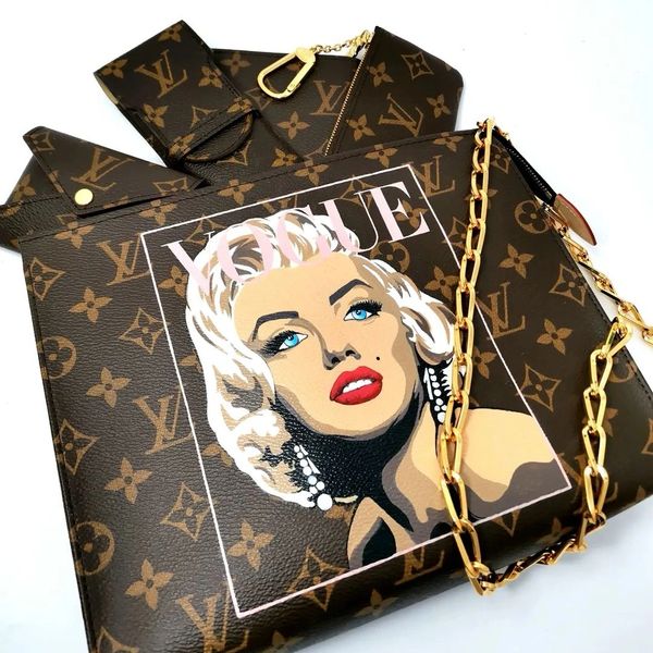 custom hand painted luxury bags artists