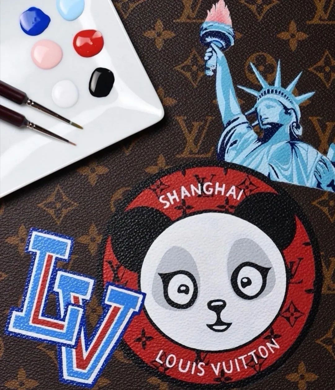 custom hand painted luxury bags artists