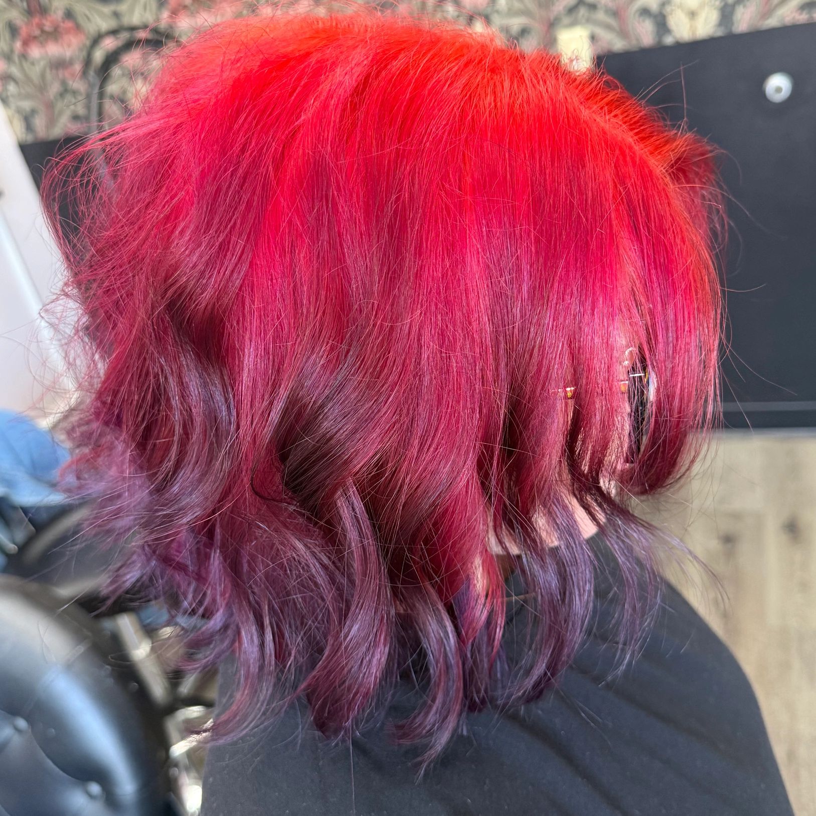 Fashion color vivid color haircolor pink hair purple hair 