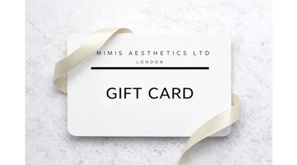 Elegant card with "A gift for you" and green leafy decorations.