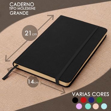 Caderno Sketchbook ou de anotações GRANDE 21x14cm - A5 caderneta de desenho ou de notas