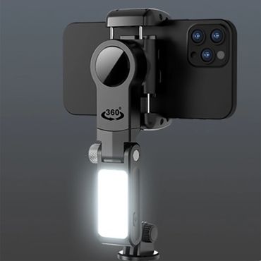 Q18 Gimbal Estabilizador Desktop Seguindo O Modo De Tiroteio Tripé Selfie Smartphone Com Luz De Pree