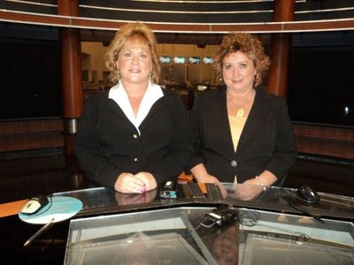 Psychic Sisters Jean and Suzanne Vincent being interviewed on WPXI Channel 11 about  cold cases”

