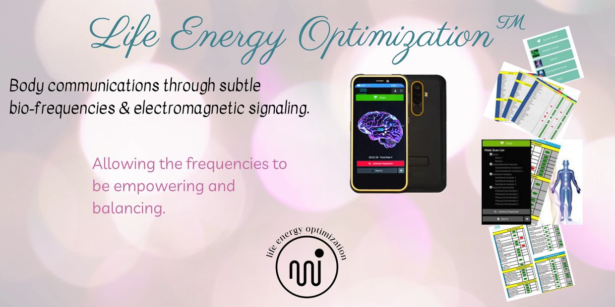 AO Scanning option banner for life energy optimization