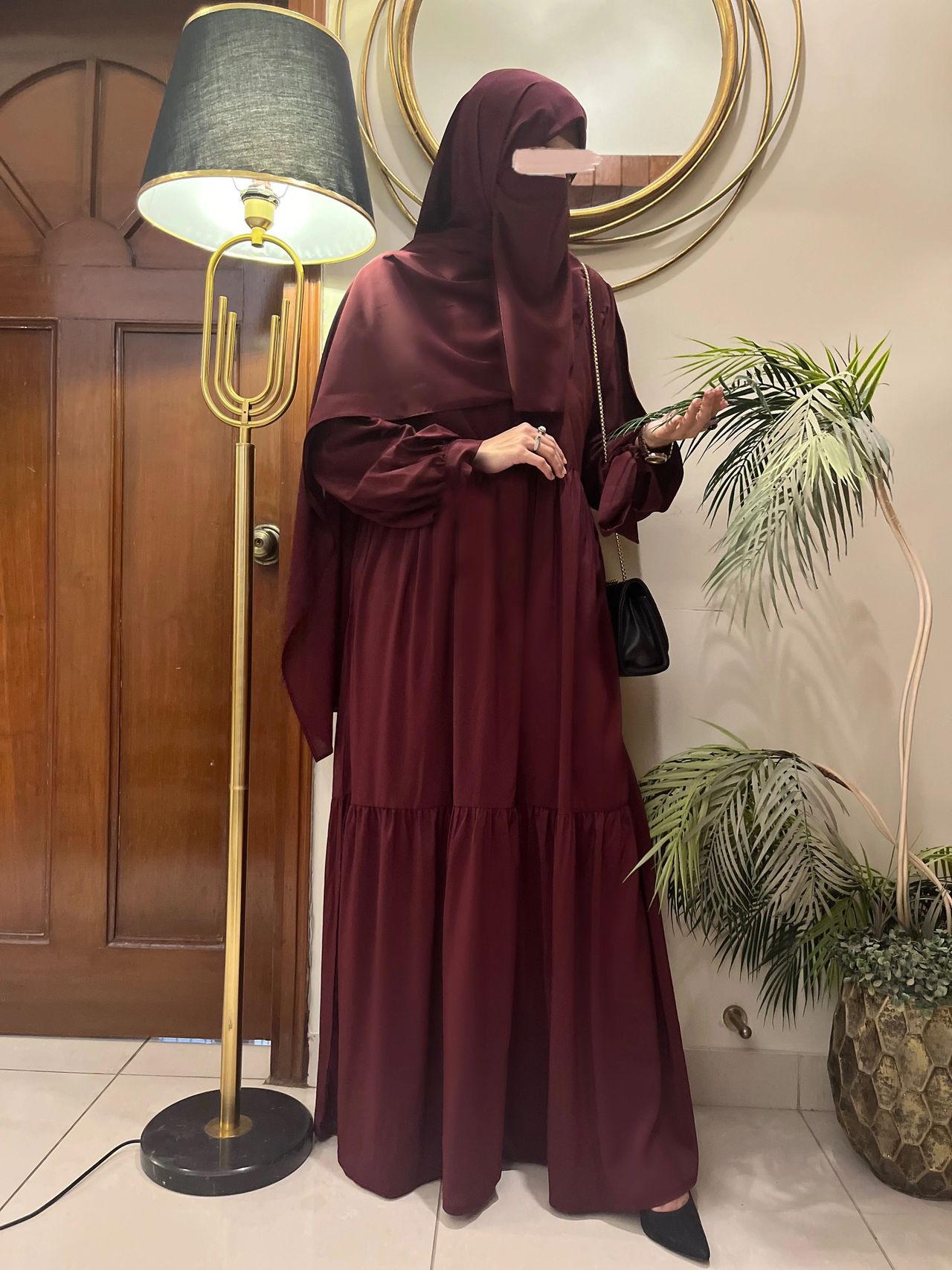 Maroon abayas