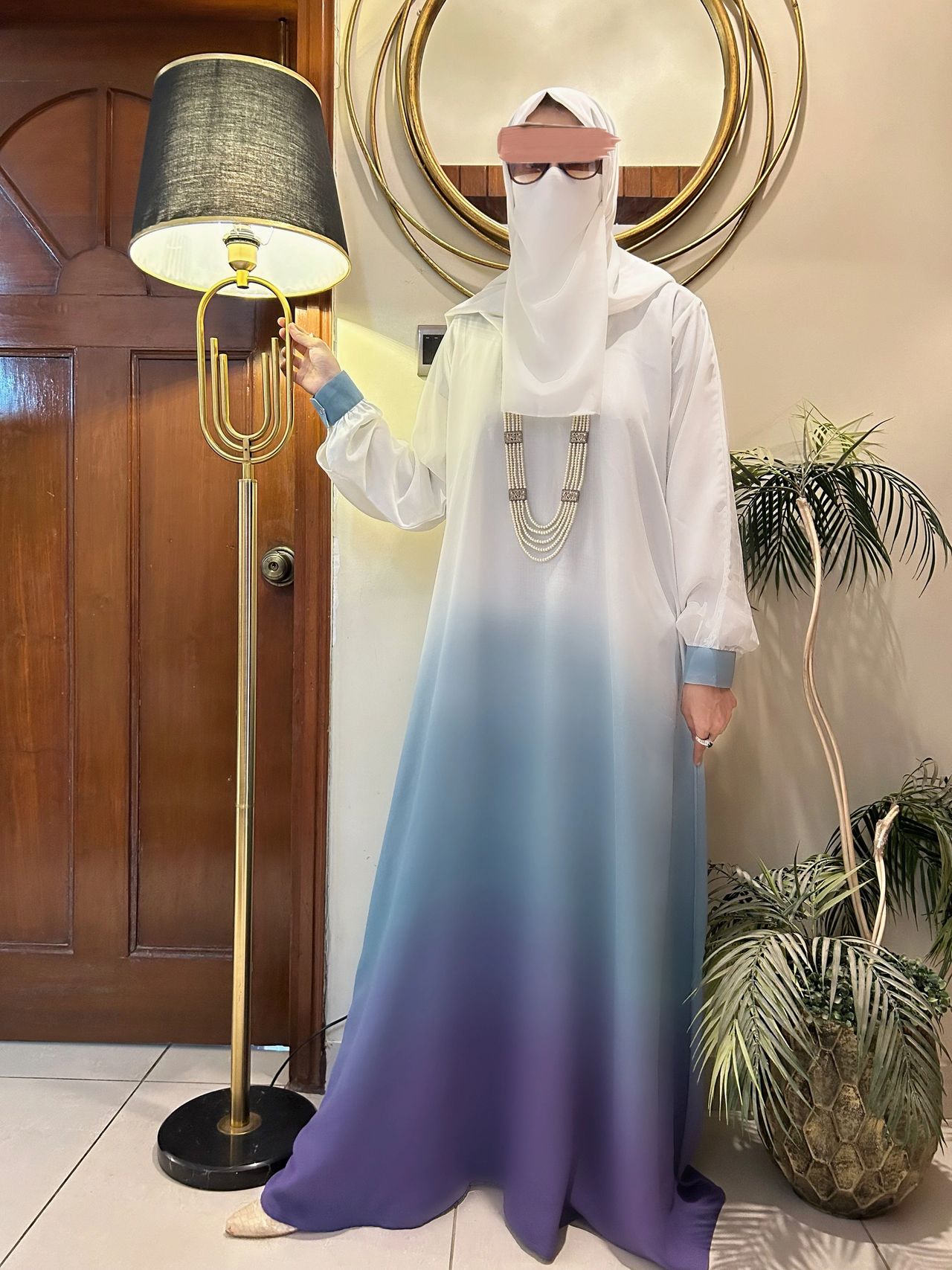 Ombre abaya in colors ladies abaya online