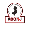 Logo of ACCNJ with New Jersey silhouette.