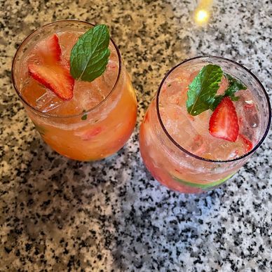 strawberry mojitos