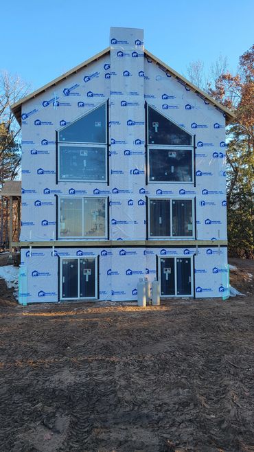 Framing of new custom home