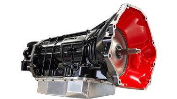 Car transmission system with red housing.