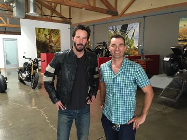 Actor Keanu Reeves and John Varga
Los Angeles, California 
CBS SUNDAY MORNING