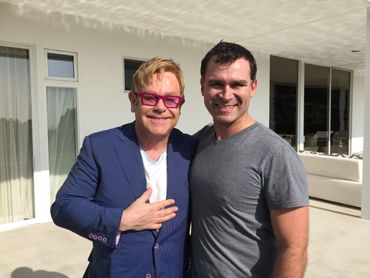 Elton John and John Varga
Los Angeles, California 
CBS SUNDAY MORNING 