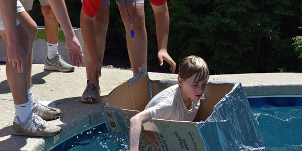 The Boat Regatta race at the end of the week. One event the kids always look forward to.