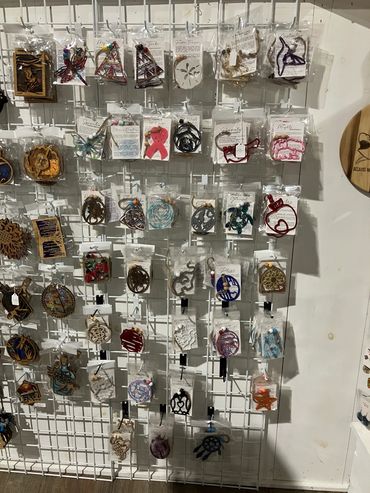 story cards, suncatchers, Christmas Ornaments