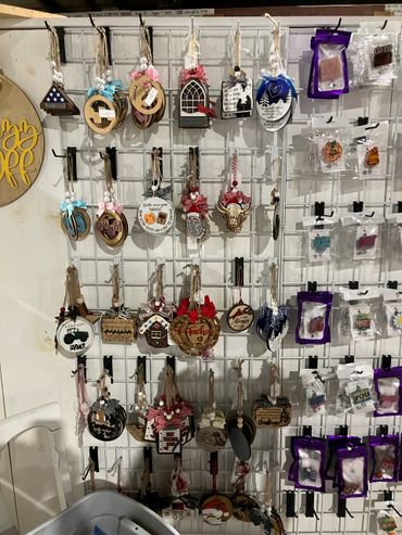 Christmas Ornaments, badge reels  