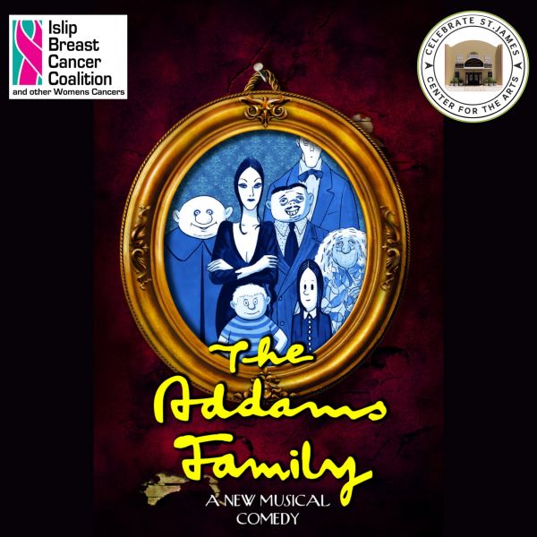 Poster for The Addams Family musical comedy.