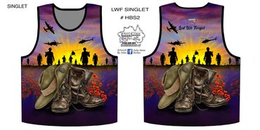 AMLWF008 - Lest We Forget Hat & Boots Combo - Purple