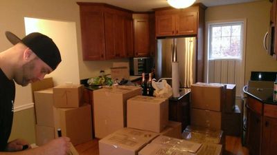 Packing a three bedroom home bound for Miami Florida.