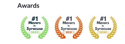 Rated #1 Movers in Syracuse for the last three years