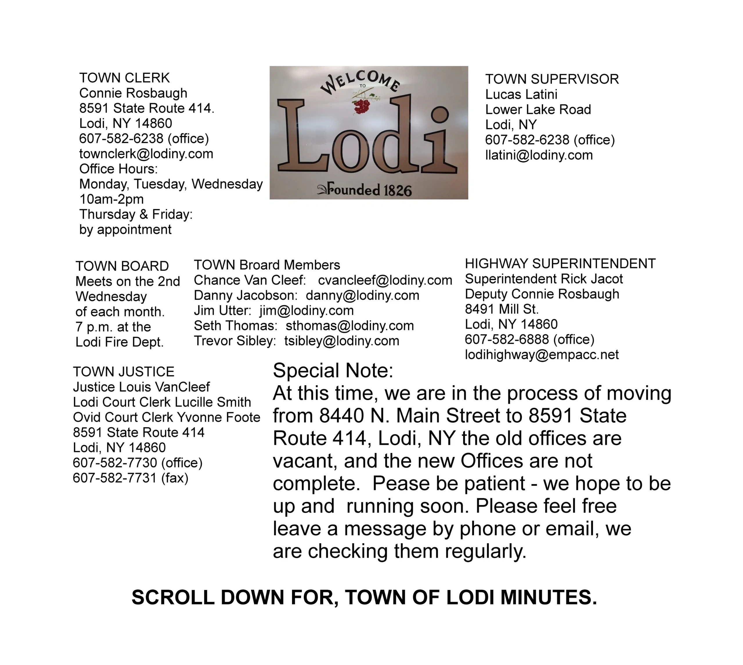 Town of Lodi New York