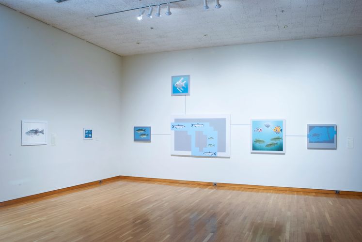 Installation view from Biennial 31 at the South Bend Museum of Art, South Bend, IN.