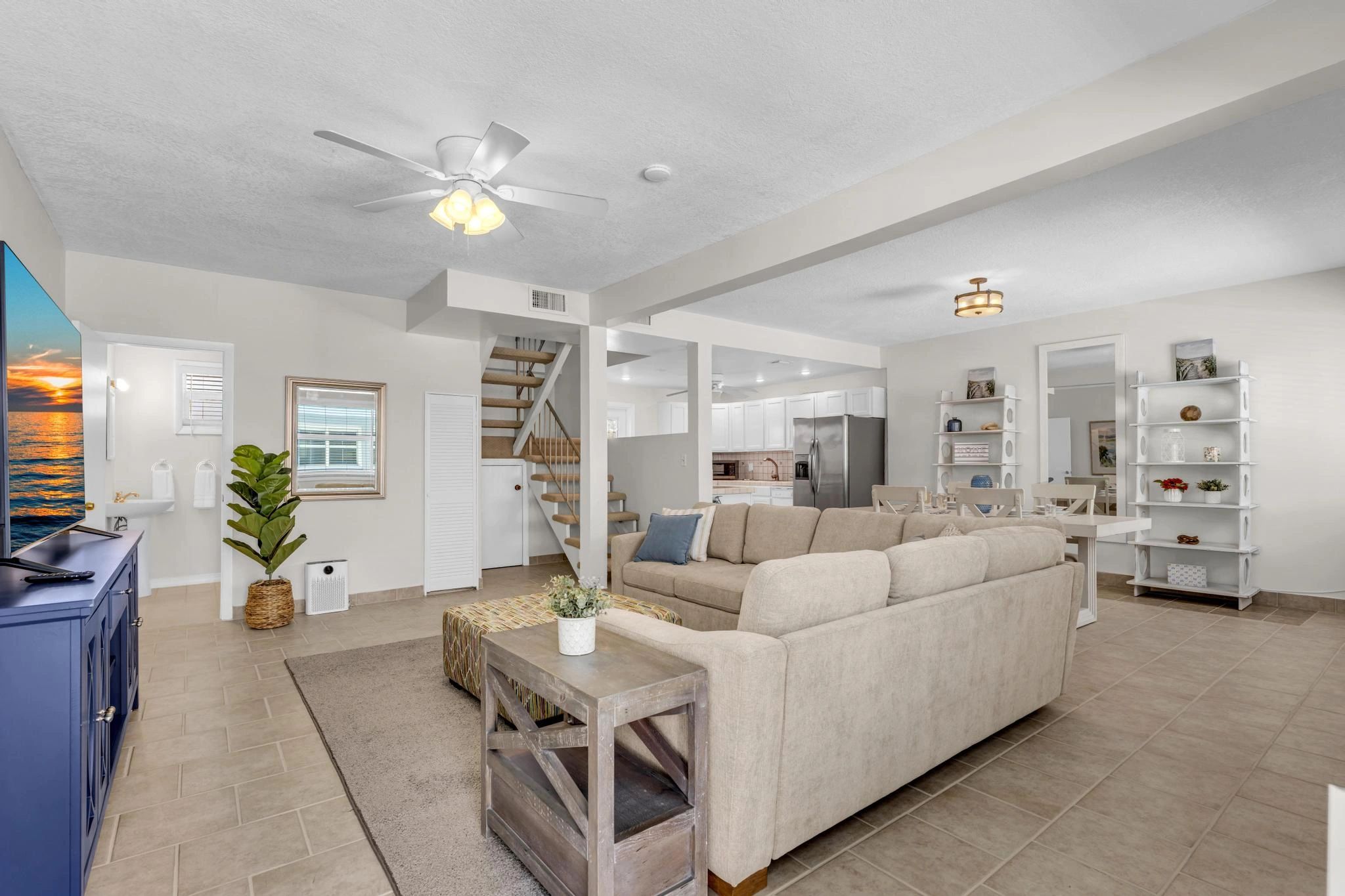 LaPlaya Unit 2A bright open living room
