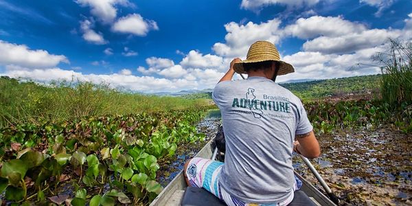 Exploring the Mini Pantanal of Marimbus with our team in the heart of Chapada Diamantina.








