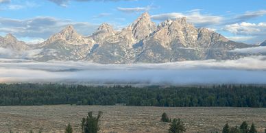 Vast vista of the Grand Tetons 