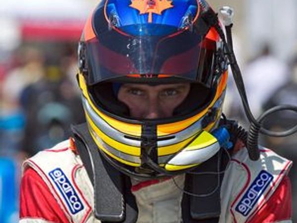 Car racing athlete - he has sharp vision and no more shoulder pain